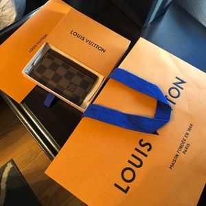 Brown LV card case